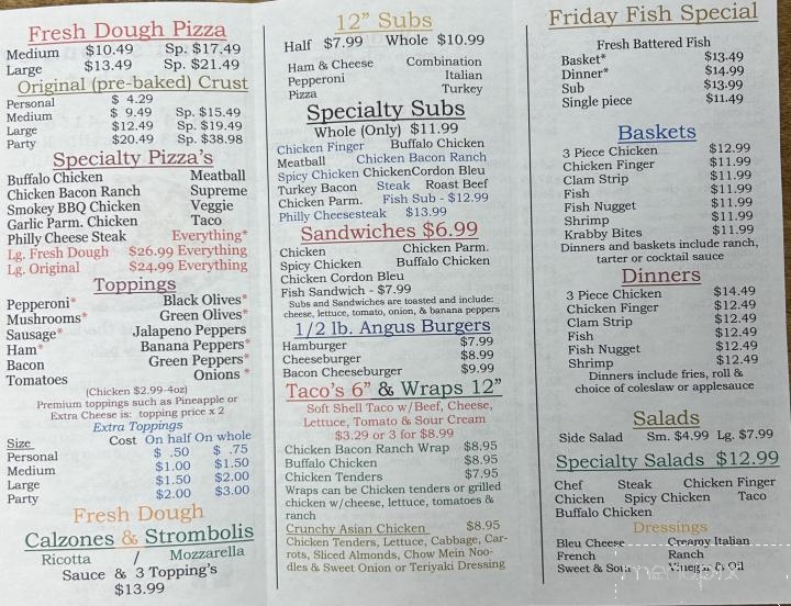 Brian's Country Market - Centerville, PA menu_pic