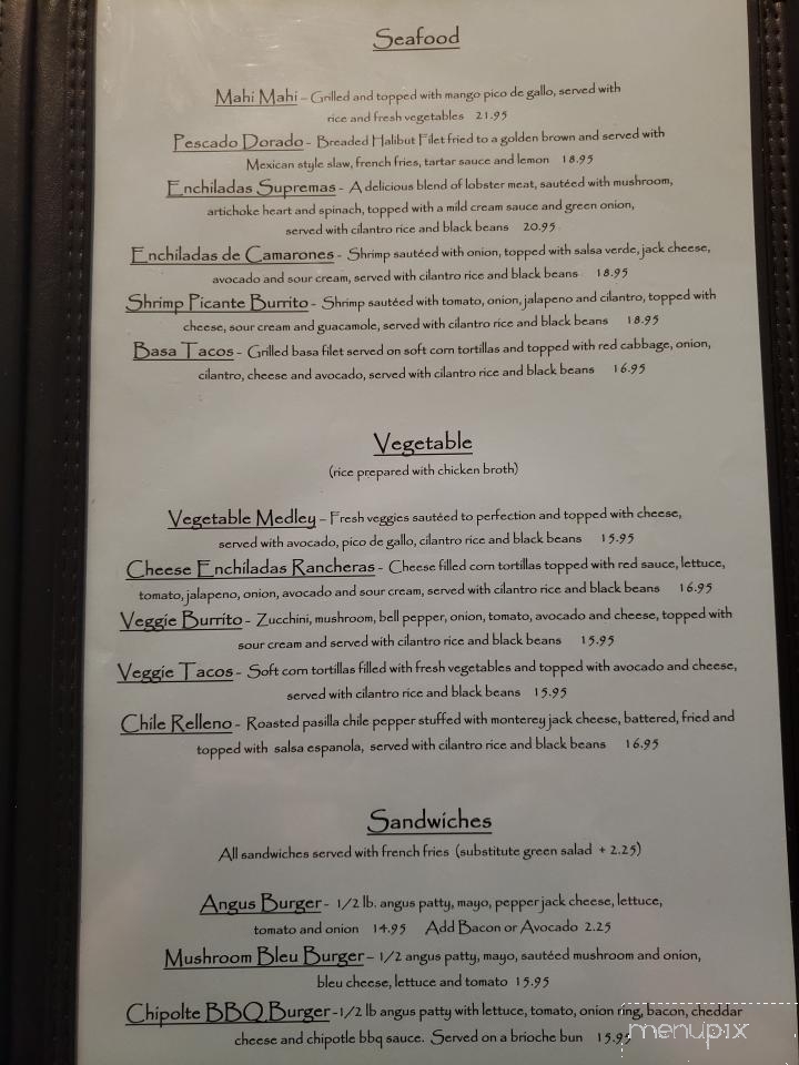 Cascada - Placerville, CA menu_pic