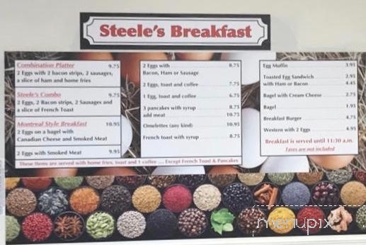 Steele's Restaurant - Nepean, ON menu_pic