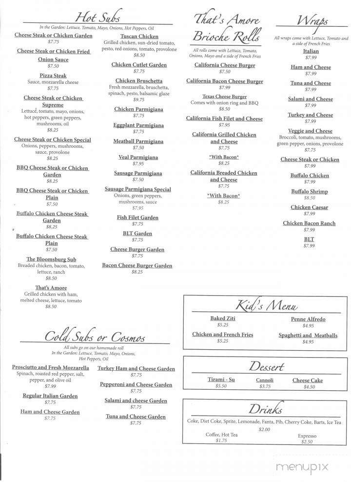 That's Amore - Bloomsburg, PA menu_pic