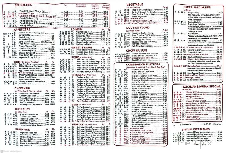 King House - Panama City, FL menu_pic