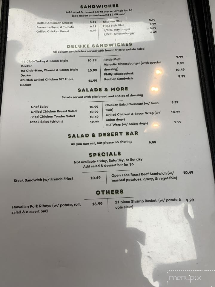 Majestic Steakhouse & Pizza - Trenton, TN menu_pic