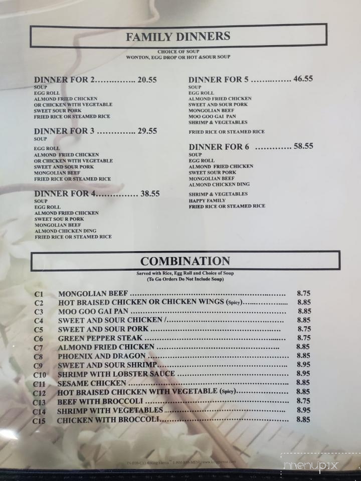 Great Wall Chinese Restaurant - Calhoun, GA menu_pic