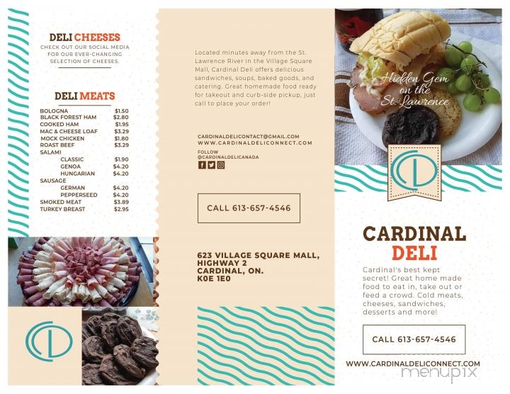Cardinal Deli - Cardinal, ON menu_pic