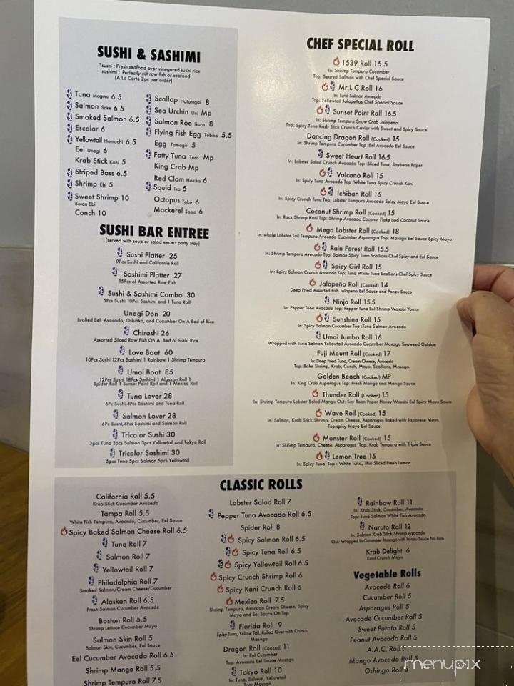 Mr Lc Sushi Hibachi Aisian Bistro - Dunedin, FL menu_pic