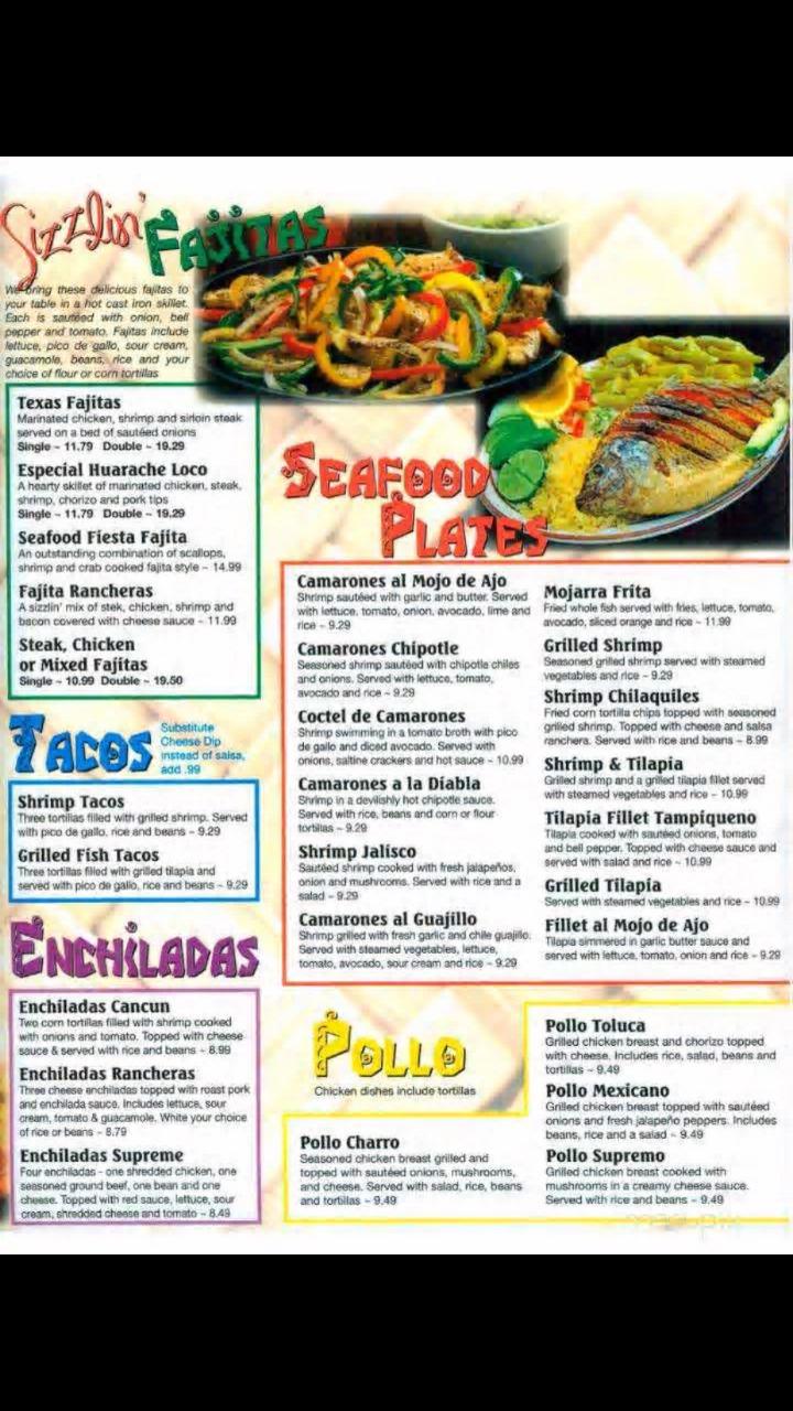 El Huarache Loco - Akron , IN menu_pic