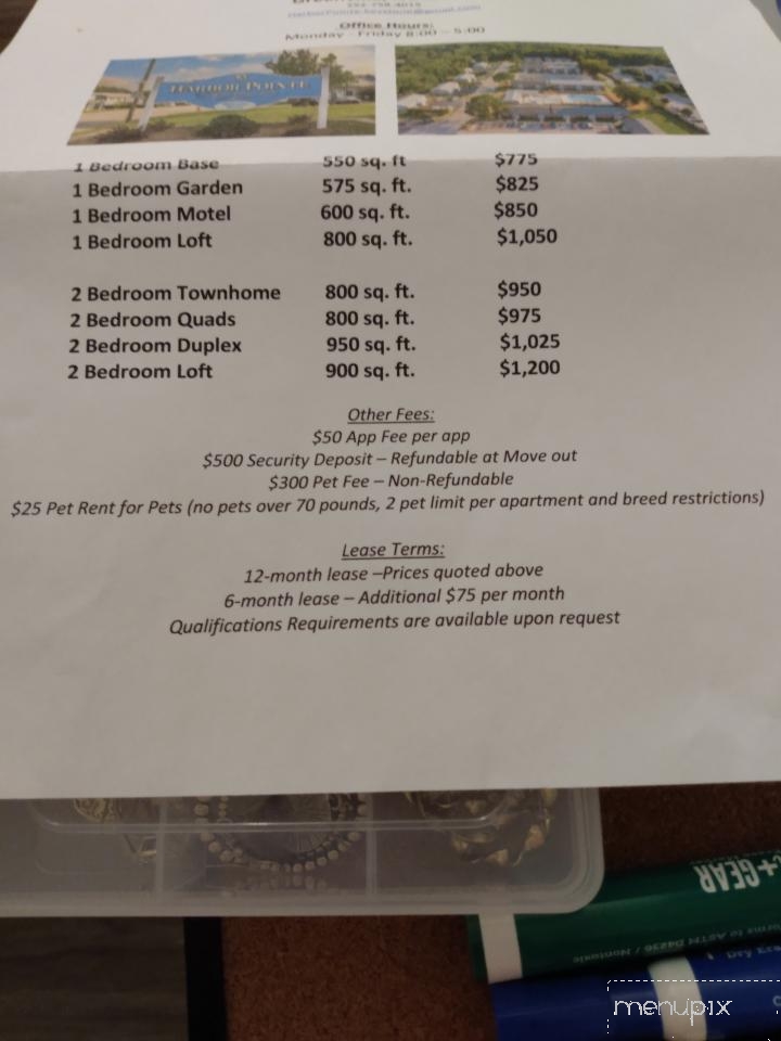 Shamrock Restaurant - Williamston, NC menu_pic