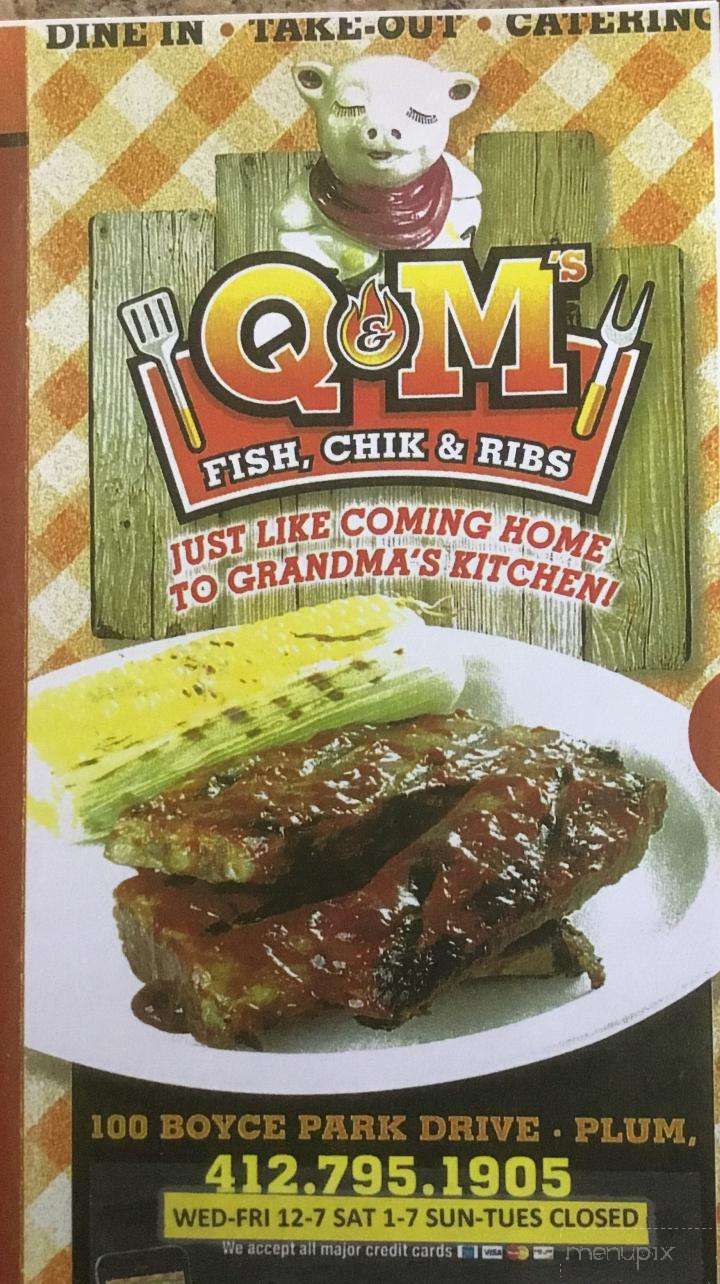 Q&M's Fish, Chik & Ribs - Plum, PA