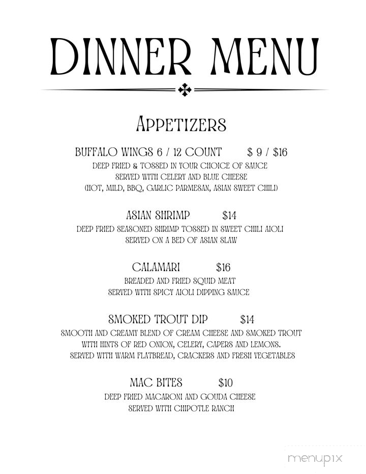 Hawtrees Bar and Grill - Burnsville, NC menu_pic