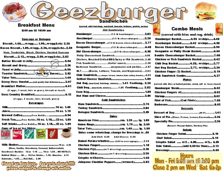 Geez Burger - Athens, AL