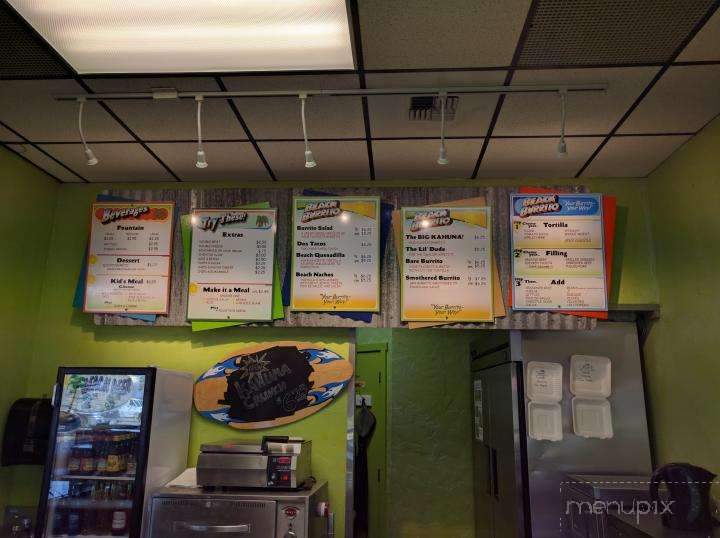 Beach Burrito - Astoria, OR menu_pic