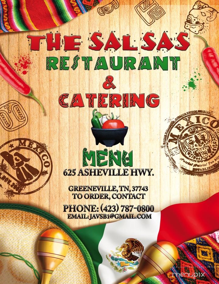 The Salsas Restaurant - Greeneville, TN menu_pic