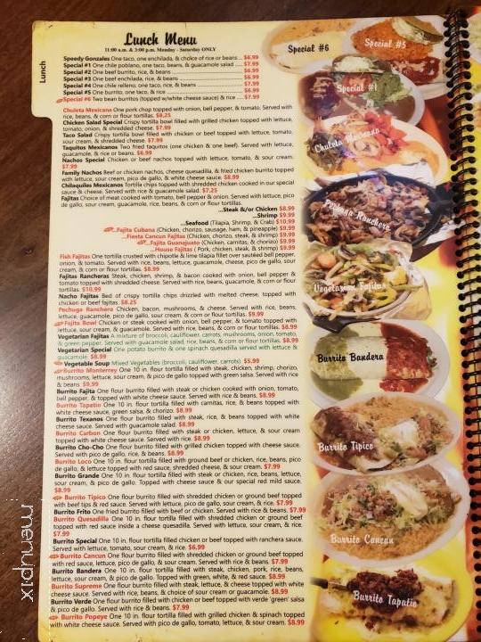 Fiesta Cancun - Freeport, IL menu_pic