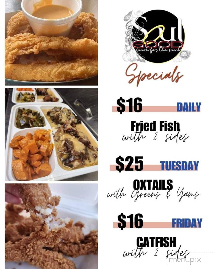 Soul Good - Tulare, CA menu_pic