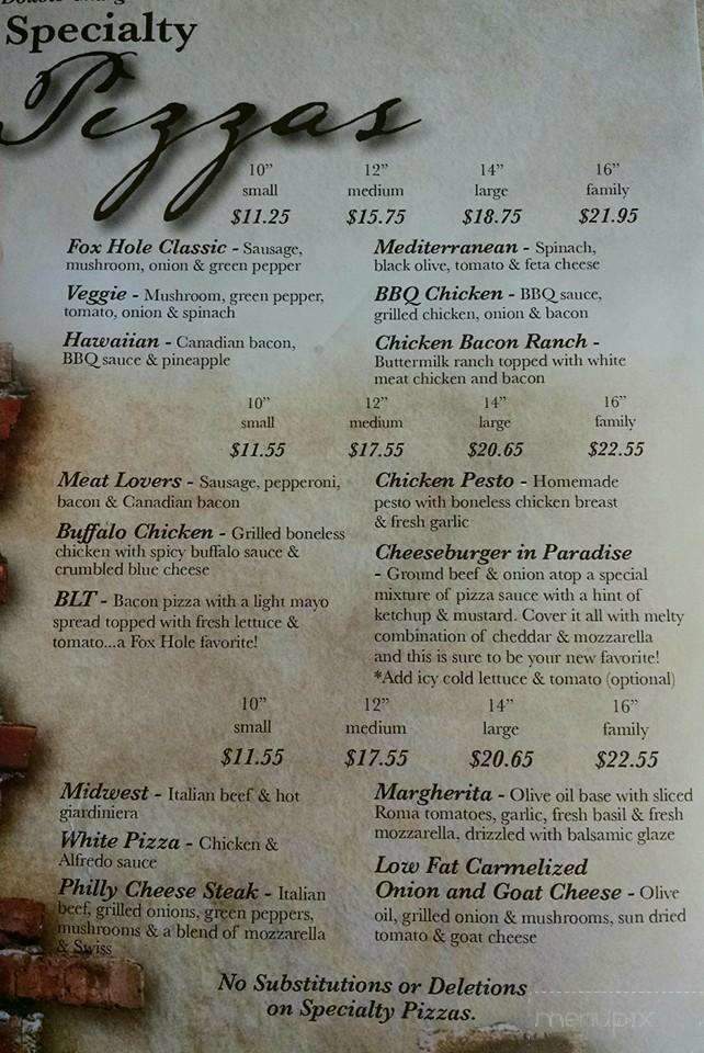 Foxhole Tap & Pizzeria - Mchenry, IL