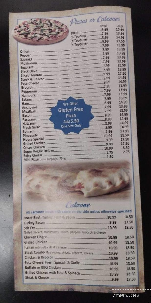 North Brookfield House-Pizza - North Brookfield, MA menu_pic