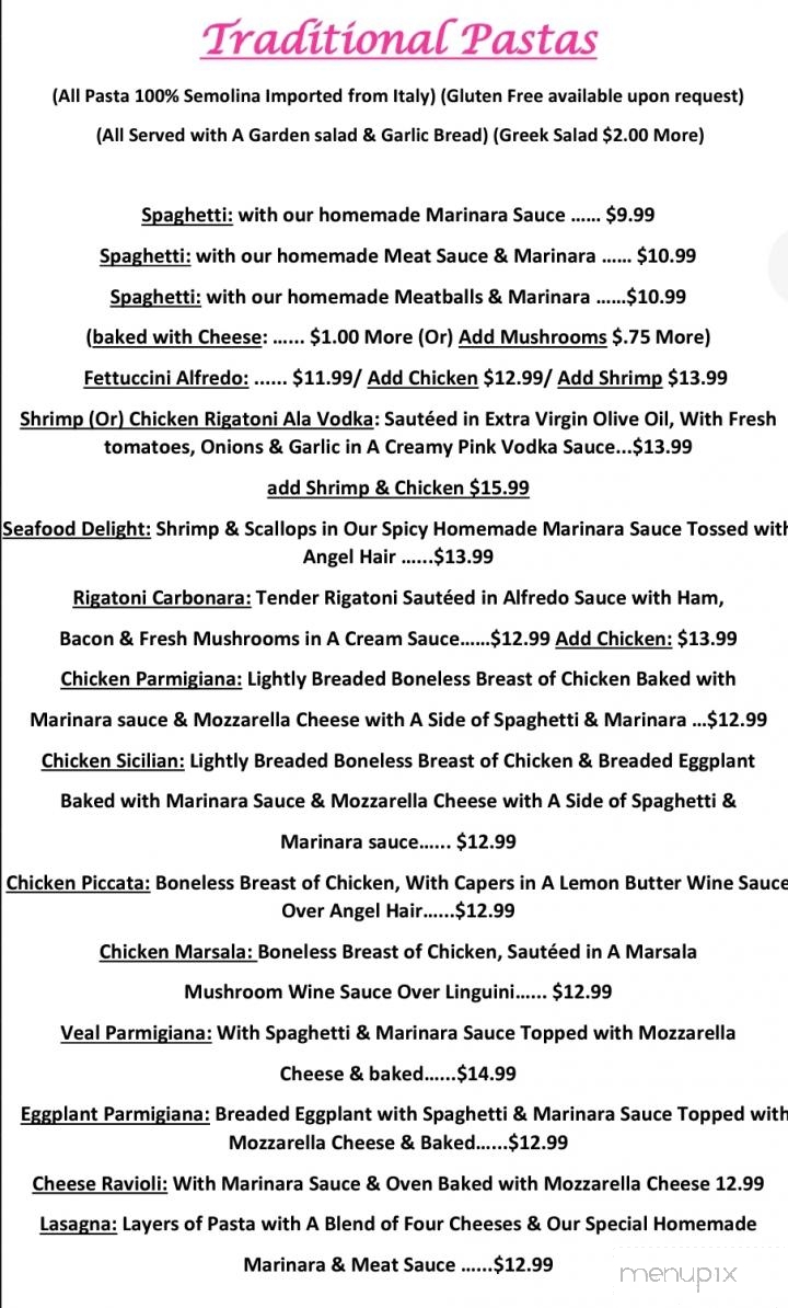 Jessica's Mediterranean & American Eatery - Rutherford College, NC menu_pic