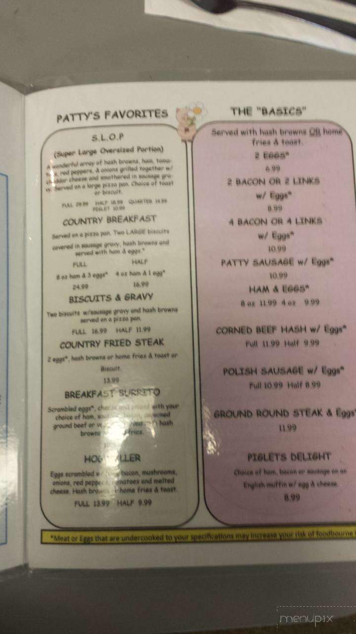 Fatty Patty's Restaurant - Vancouver, WA menu_pic
