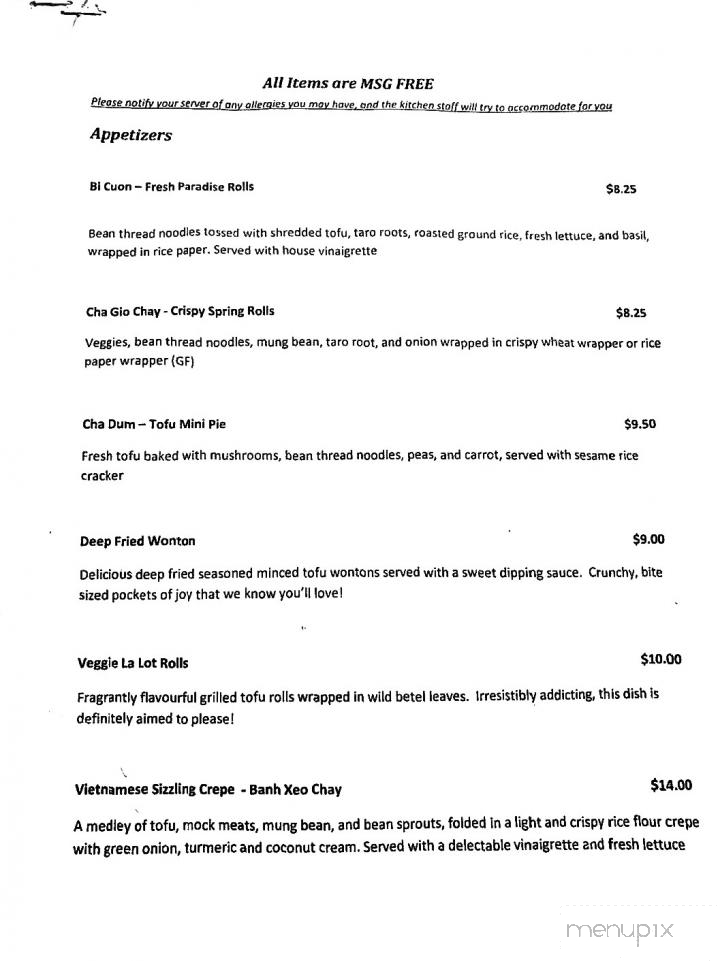 Tamarind Vietnamese Grill & Noodle House - Calgary, AB menu_pic