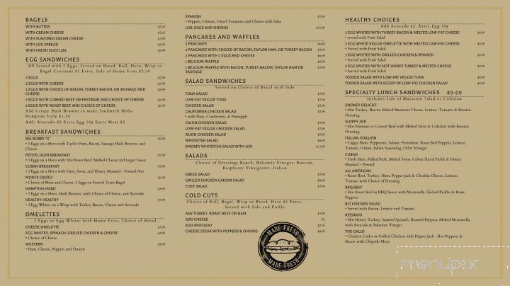 Goldberg's Famous Bagels - Allendale, NJ menu_pic