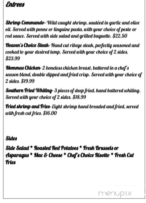 Elders Restaurant & Catering - Sunbury, PA menu_pic
