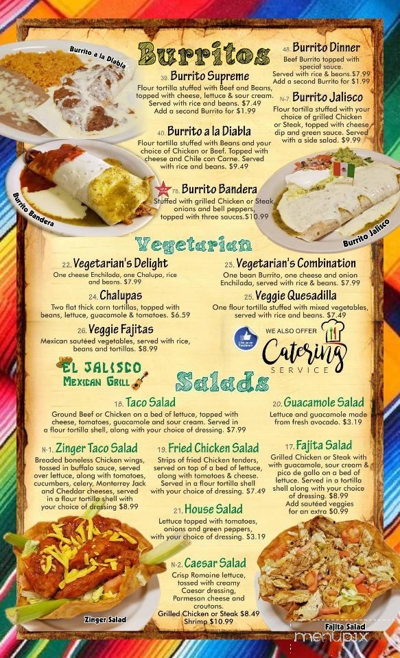 El Jalisco Mexican Grill - Eufaula, AL menu_pic