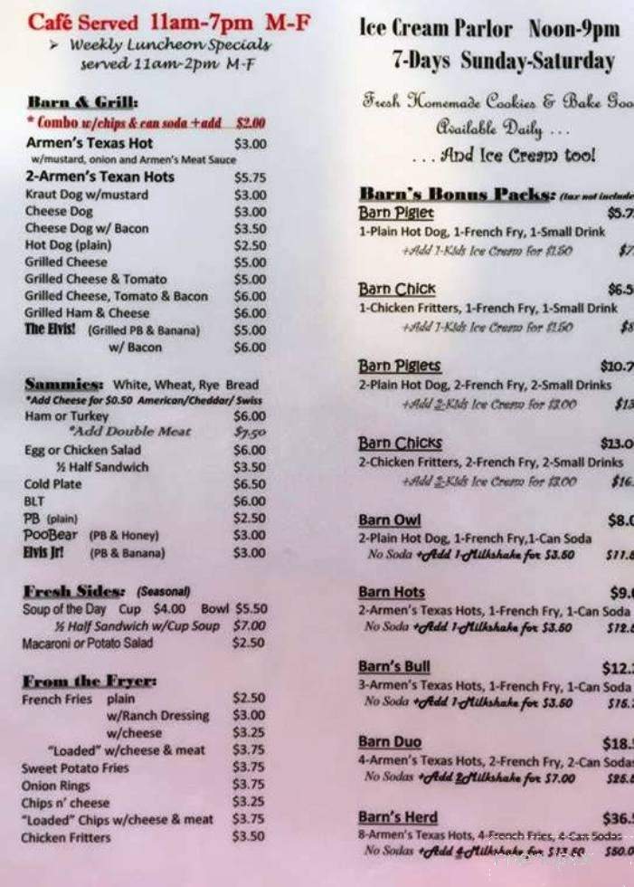 Dairy Barn Stores - Horseheads, NY menu_pic