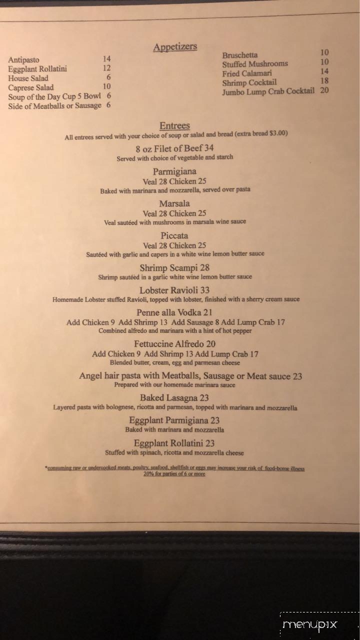 Casa Bella - Aiken, SC menu_pic