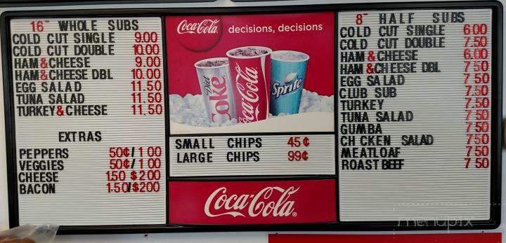 Flemings Sub Base - Harrisburg, PA menu_pic