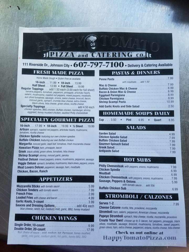 Happy Tomato Pizza - Johnson City, NY menu_pic