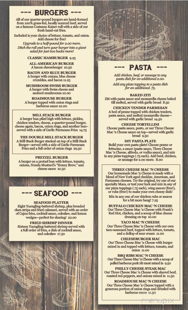 Old Mill - Alfred Station, NY menu_pic