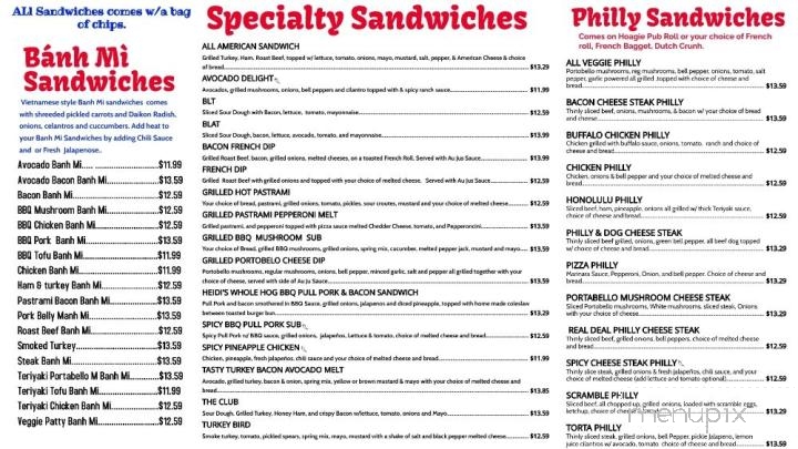 Hot Deli - Fortuna, CA menu_pic