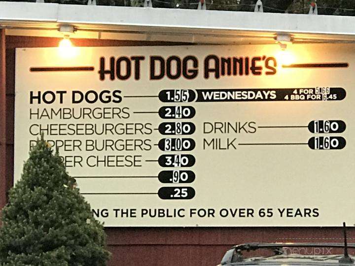 Hot Dog Annie's - Leicester, MA menu_pic