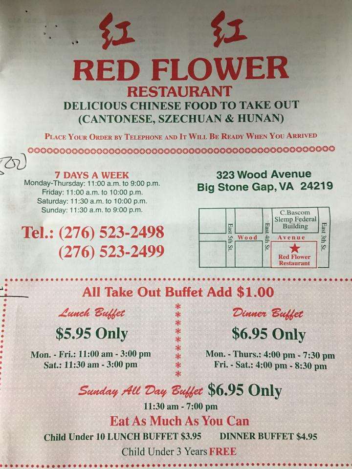 Red Flower Chinese Restaurant - Big Stone Gap, VA