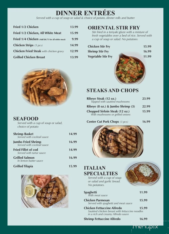 Tony's Diner - Bloomington, IL menu_pic