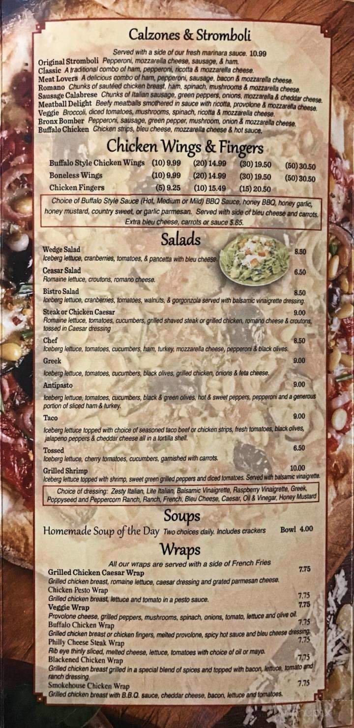 Royal Pizza & Italian Bistro - Clarence, NY menu_pic