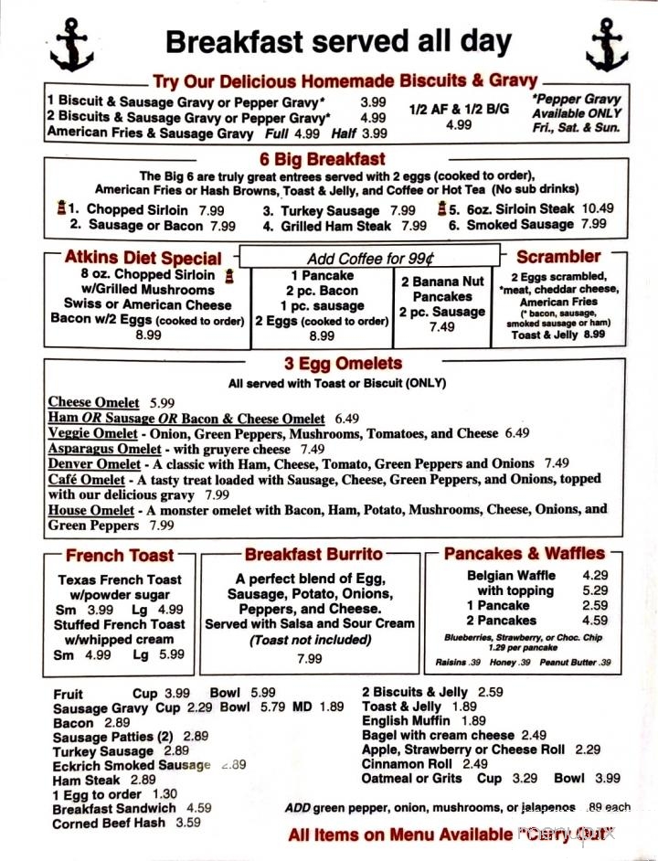 Shelly's Cafe - Lafayette, IN menu_pic