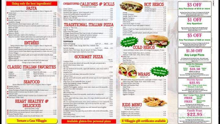 Villaggio Pizzeria & Restaurant - Suffern, NY