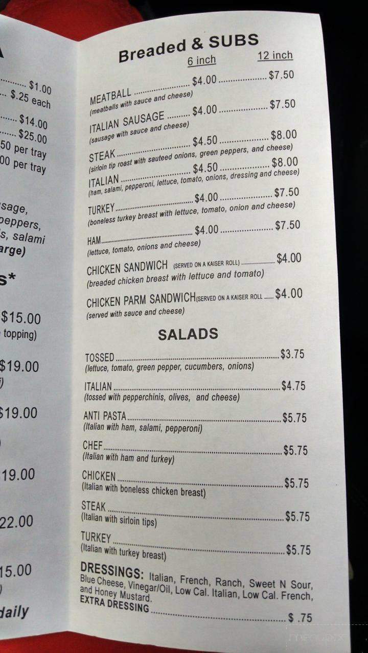 Carlinis Pizza Shop - Shadyside, OH menu_pic