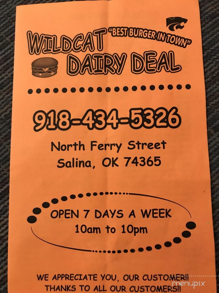 Dairy Deal - Salina, OK menu_pic