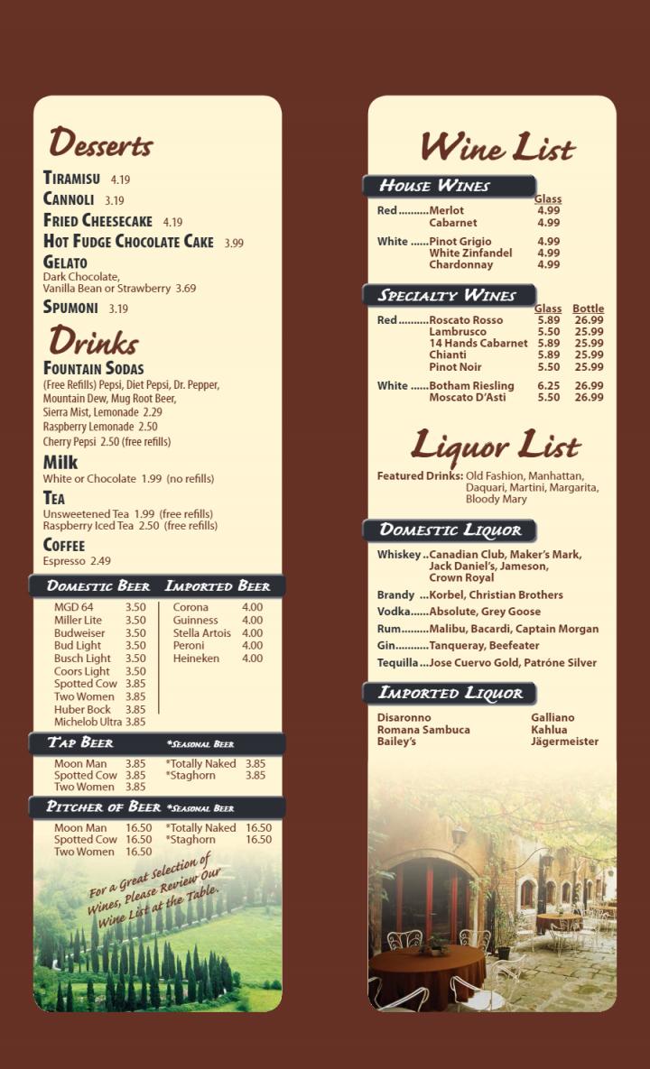 Vinces Restaurant & Pizzeria - Monroe, WI menu_pic