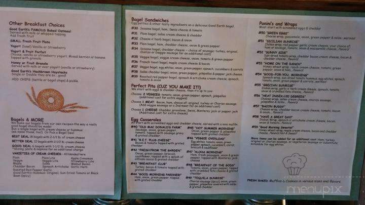 Good Earth Cafe - Holland, MI menu_pic