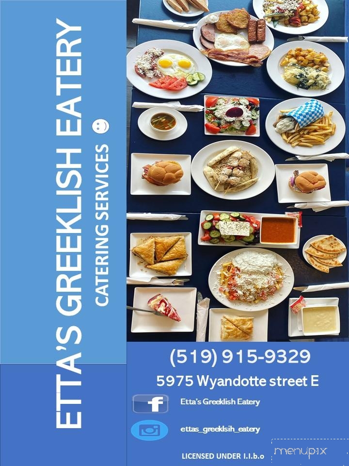 Etta's Greeklish Eatery - Windsor, ON