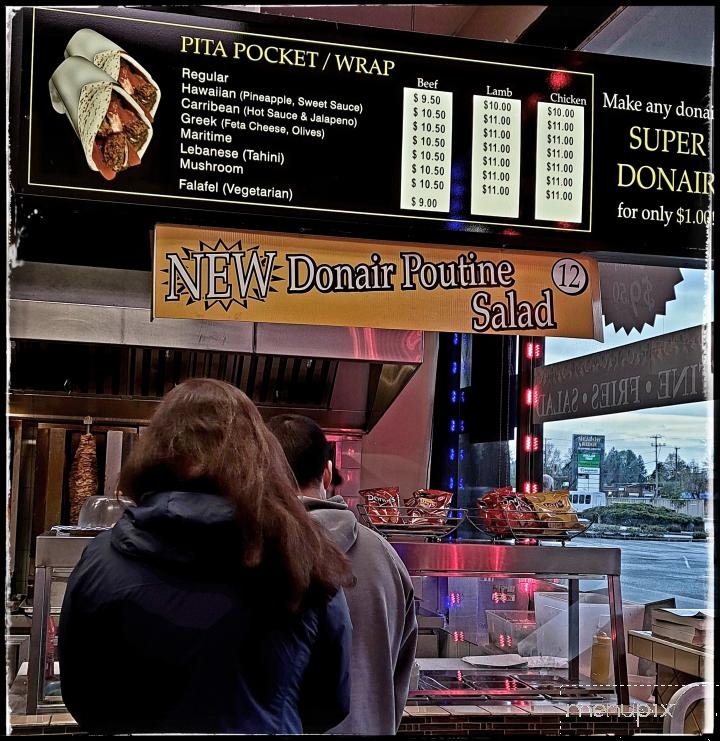 Donair Top - Maple Ridge, BC menu_pic