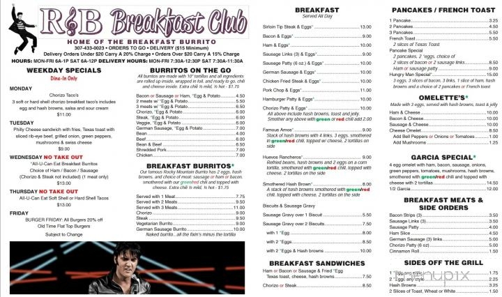 R & B Breakfast Club - Cheyenne, WY