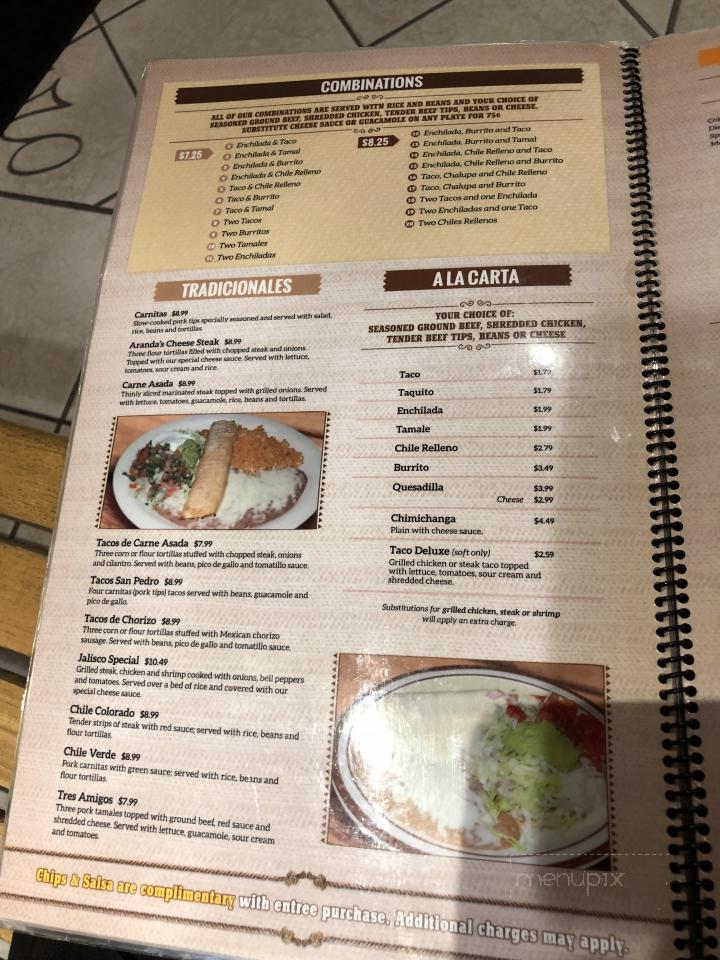 El Charro - Claremore, OK menu_pic