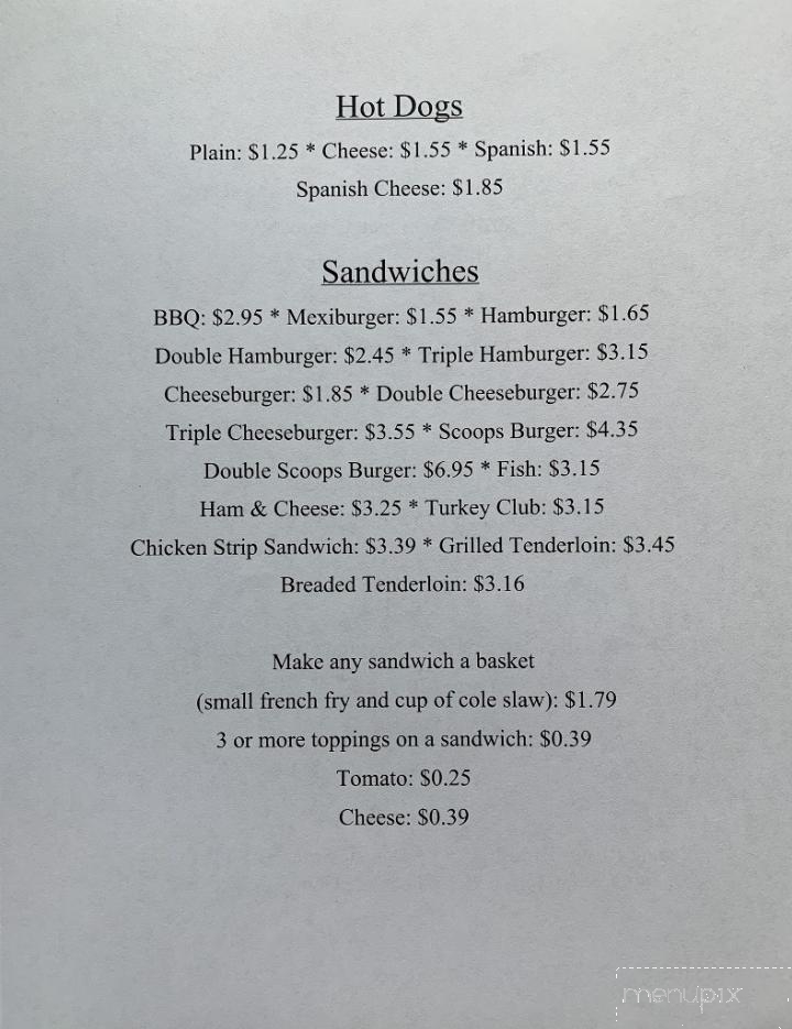 Southside Scoops - Peru, IN menu_pic
