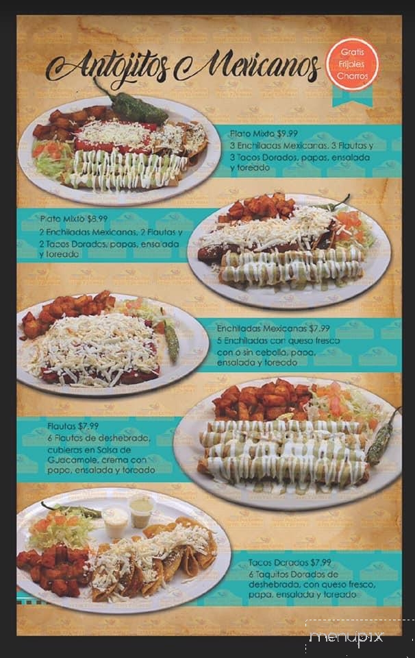 La Siberia Mexicana - McAllen, TX menu_pic