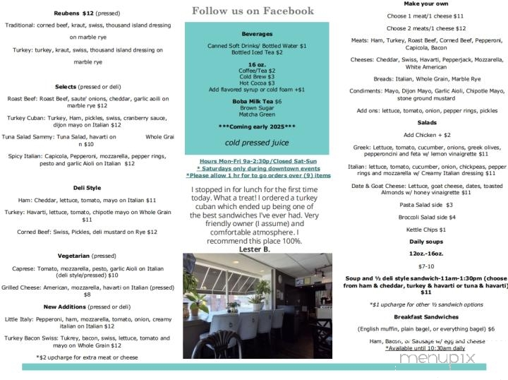 Cutting Board Deli - Washington, PA menu_pic