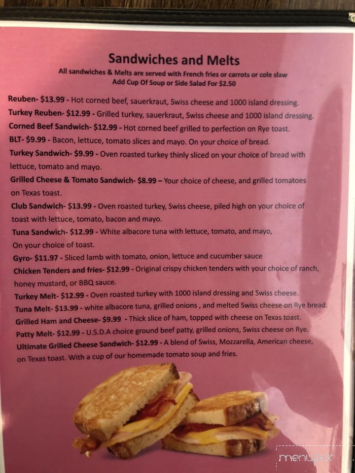 Penelope's diner - Delray Beach, FL menu_pic